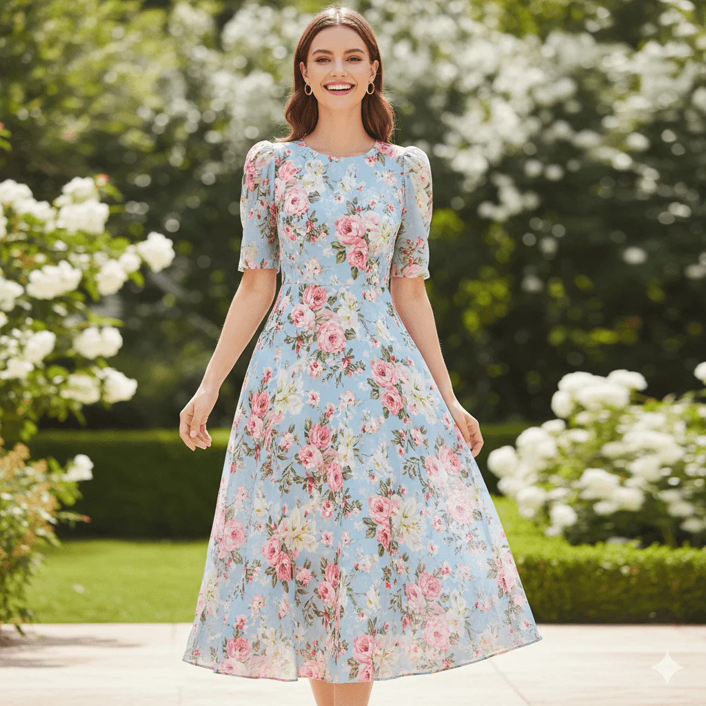 Elegant Floral Dress